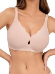 Bras for Women No Underwire Wave Push Up Wireless Bra Seamless Bras Full Coverage Bralettes Lift Everyday Bras