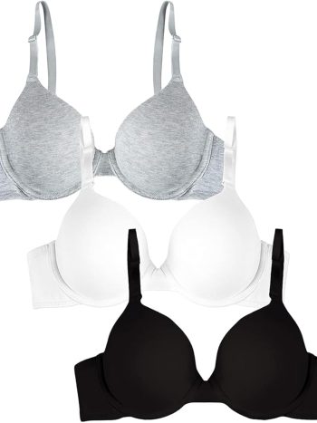 Women's Smooth Cotton T-Shirt Bra - Ultra-Soft, Flexible, and Invisible Under Tees