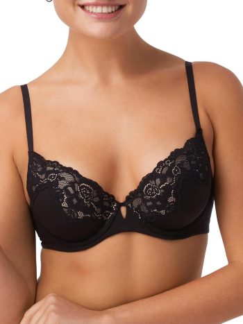 Women's Push-Up Bra with Microfiber, Comfort Devotion Your Lift Underwire Bras for Women, Convertible, Lace