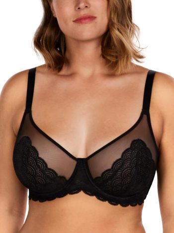 Minimizer Bras for Women Large Bust Full Coverage Lace Plus Size Bra - Mermaid Scales